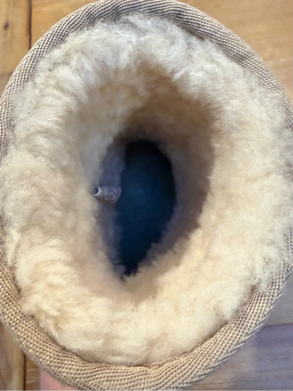 UGG Youth Classic Short Sheepskin Boot Beige Sz US 3 EU 35